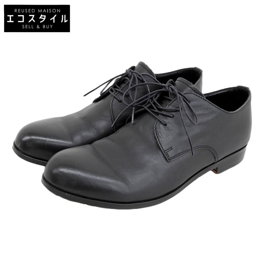 PADRONE パドローネ DERBY PLAIN TOE SHOES ダービープレーントゥシューズ メンズ 黒 ブラック 40