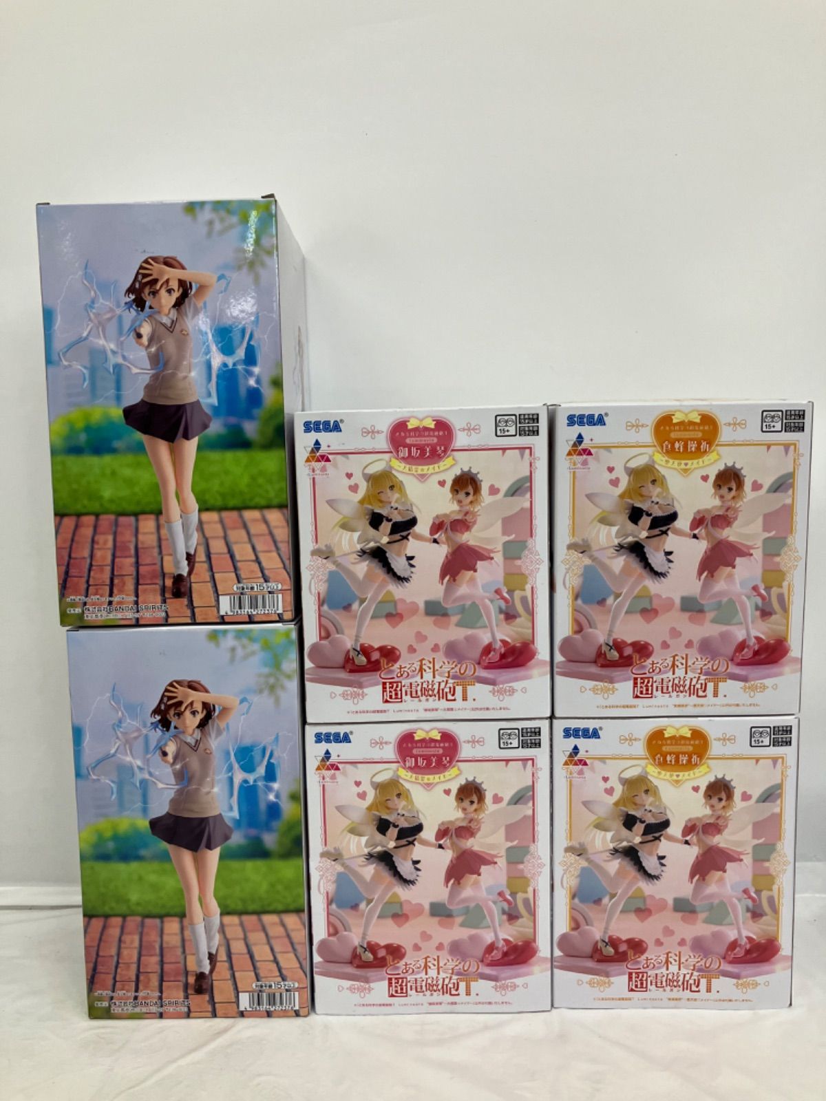 未開封 とある科学の超電磁砲 食蜂操祈 御坂美琴 フィギュア まとめ 3