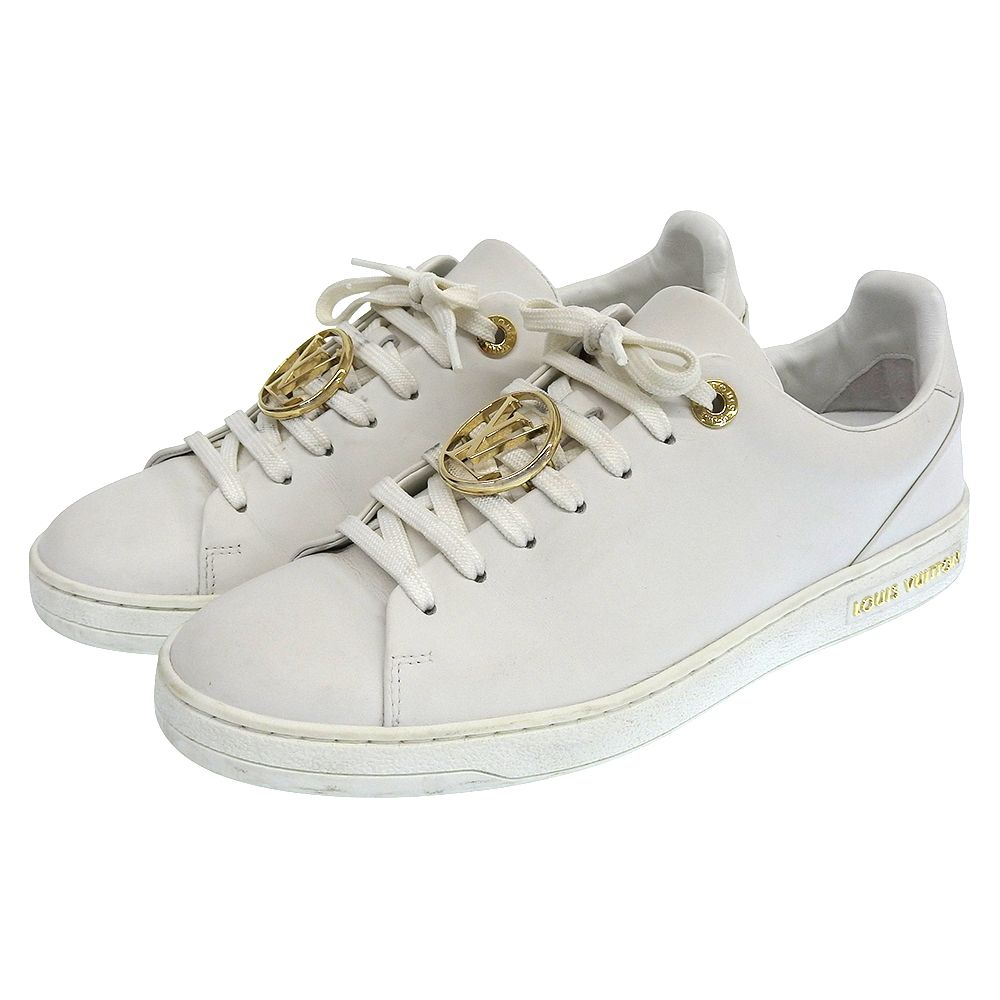 LOUIS VUITTON ルイヴィトン フロントロー スニーカー シューズ レディース ホワイト 36 1 2 17年製