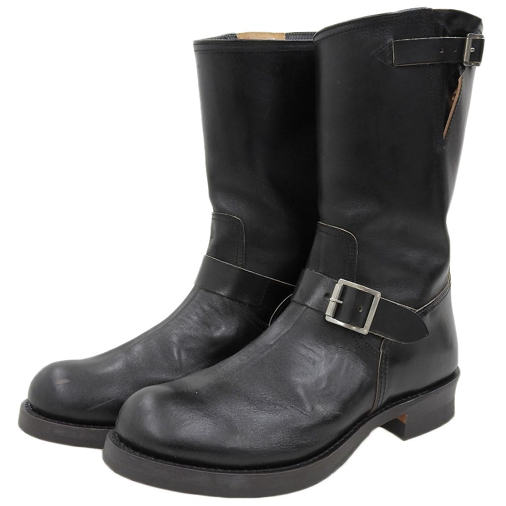 BUCO ブコ バトック ホースハイド エンジニア ブーツ シューズ メンズ ブラック 10 D BA 22001