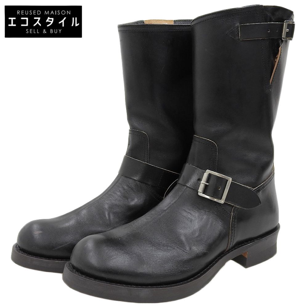 BUCO ブコ バトック ホースハイド エンジニア ブーツ シューズ メンズ ブラック 10 D BA 22001