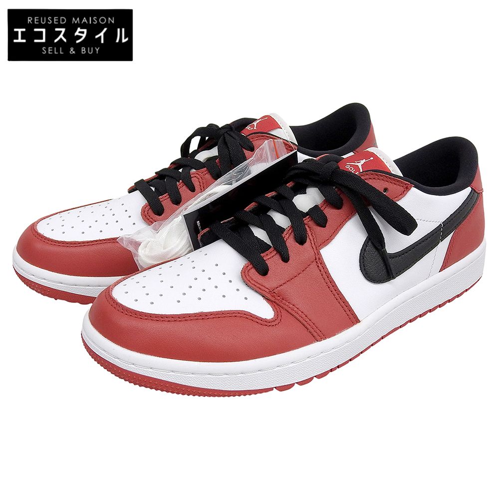 NIKE ナイキ AIR JORDAN 1 LOW Chicago ゴルフ シューズ メンズ レッド×ホワイト 28.5 cm DD 9315-600 10.5 US