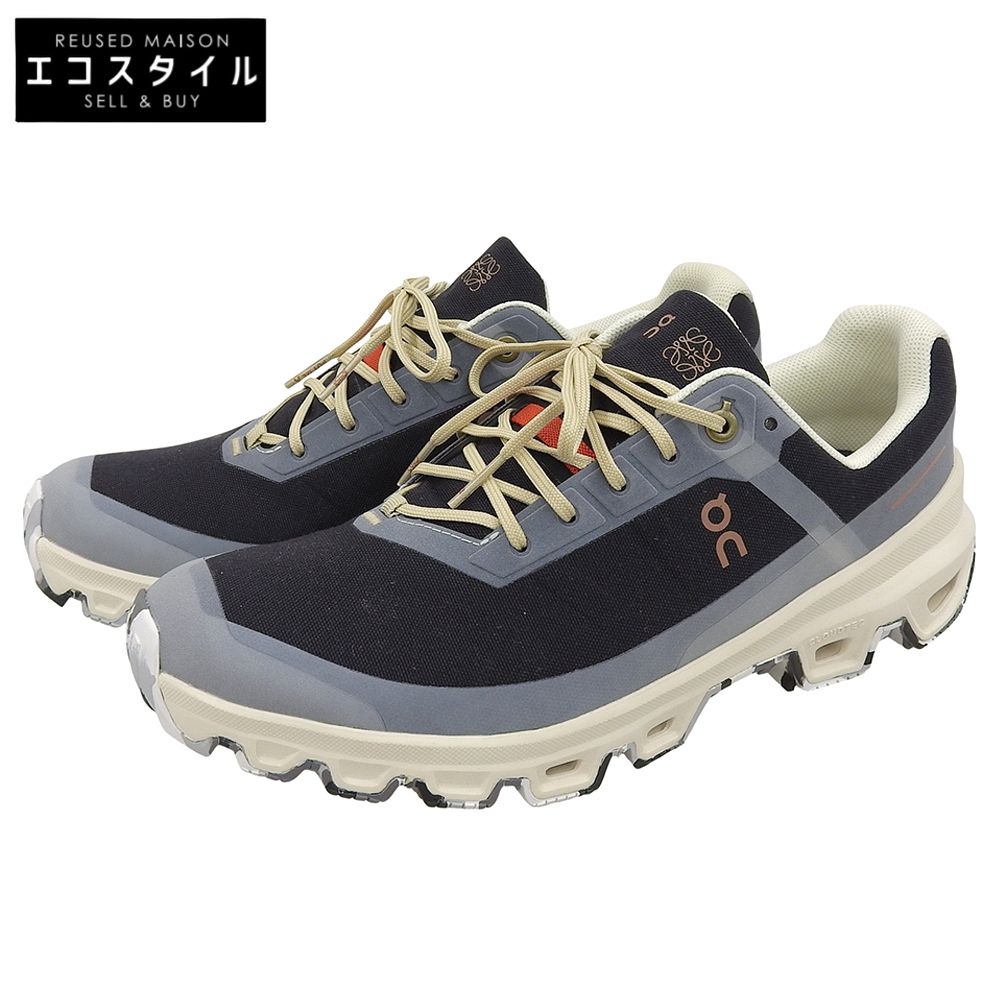 LOEWE ロエベ スニーカー シューズ メンズ ネイビー×ブラック 26.0 cm 41