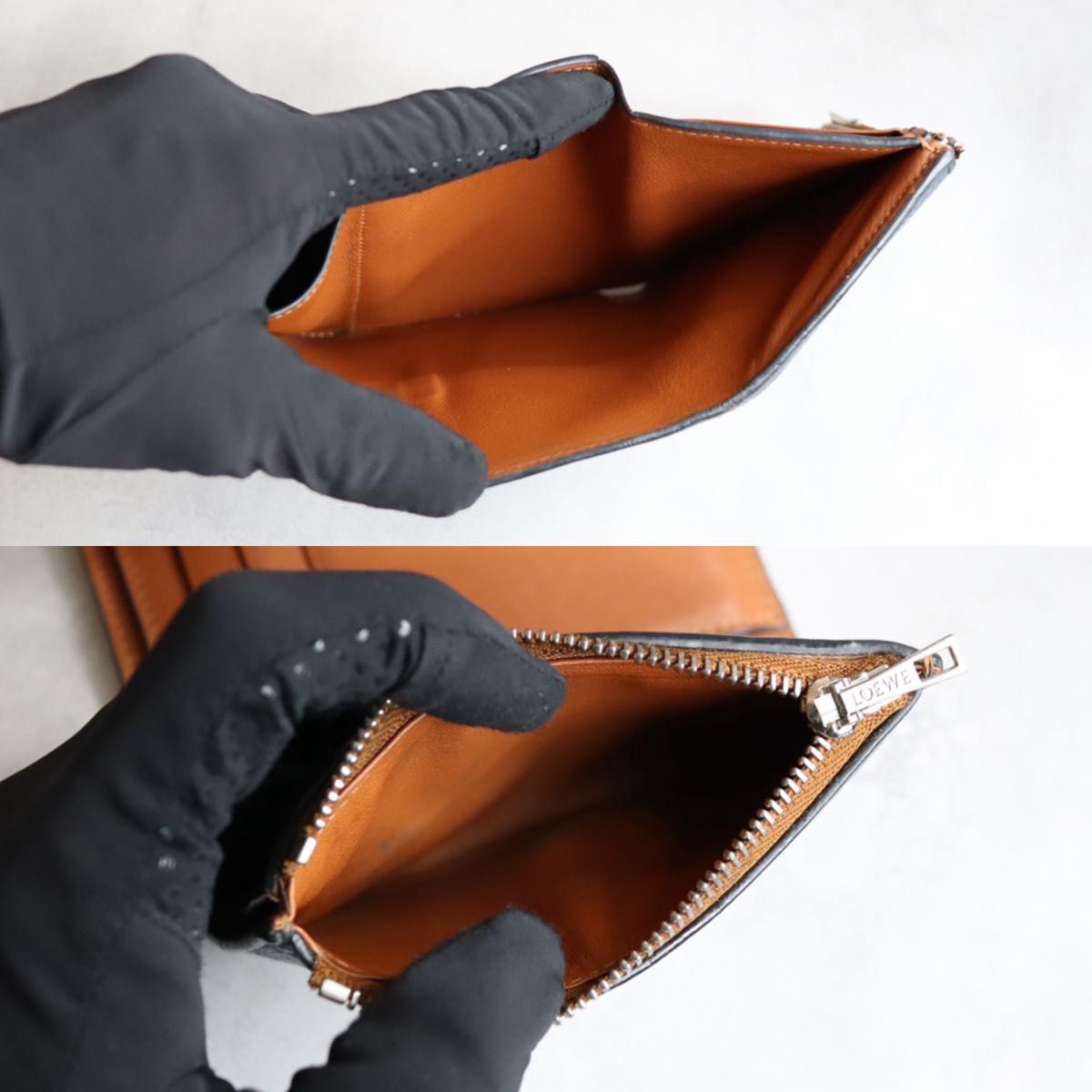 LOEWE ロエベ / スモールバーティカルウォレット 三つ折り財布 ソフト