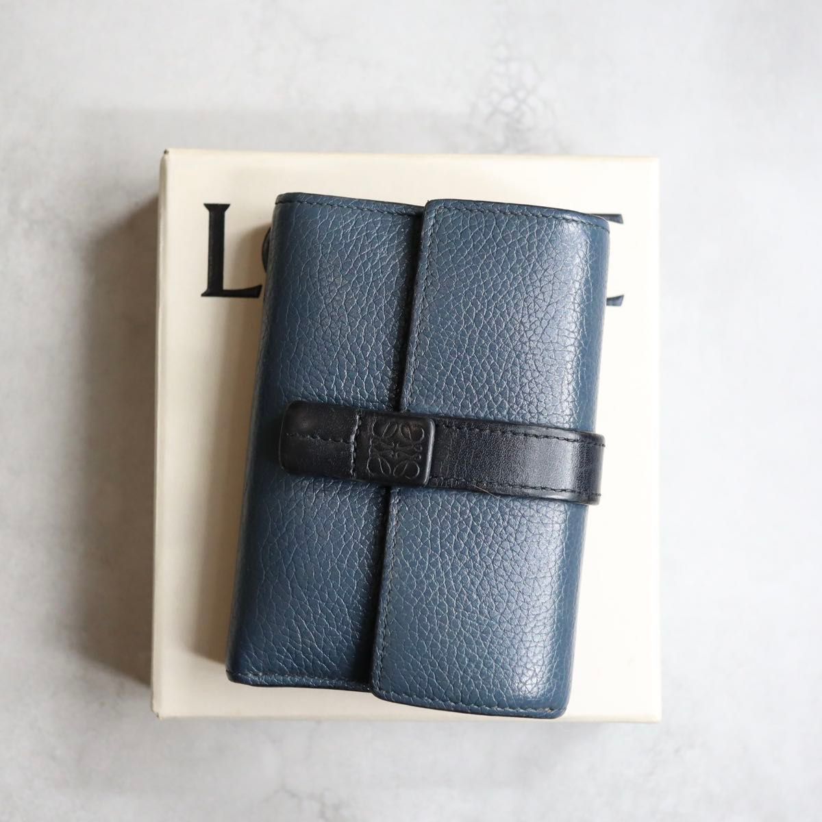 LOEWE ロエベ / スモールバーティカルウォレット 三つ折り財布 ソフト