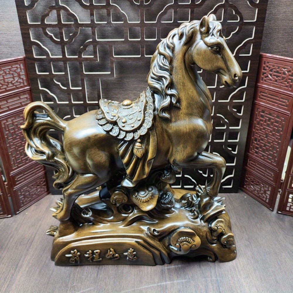 置物 オブジェ ガーデンオーナメント ウマ 馬 うま 干支 感 正月飾り 屋外 屋内 室内 インテリア 玄関 リビング ダイニング 装飾 庭 ガーデニング ガーデン ギフト インテリア用品 贈り物 雑貨 樹脂 棚装飾