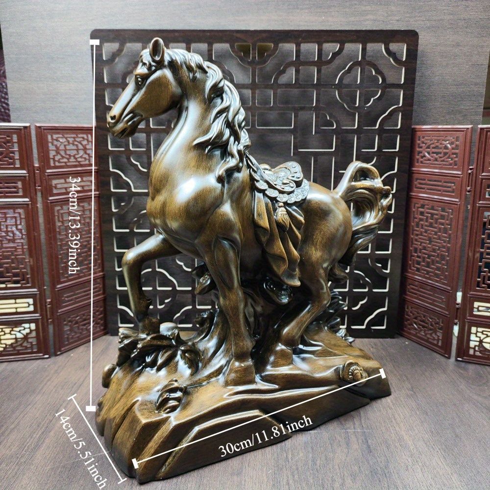  置物 オブジェ ガーデンオーナメント ウマ 馬 うま 干支 感 正月飾り 屋外 屋内 室内 インテリア 玄関 リビング ダイニング 装飾 庭 ガーデニング 装飾 ガーデン ギフト インテリア用品 贈り物 雑貨 樹脂 棚装飾 模型小物 置物 インテリア小物