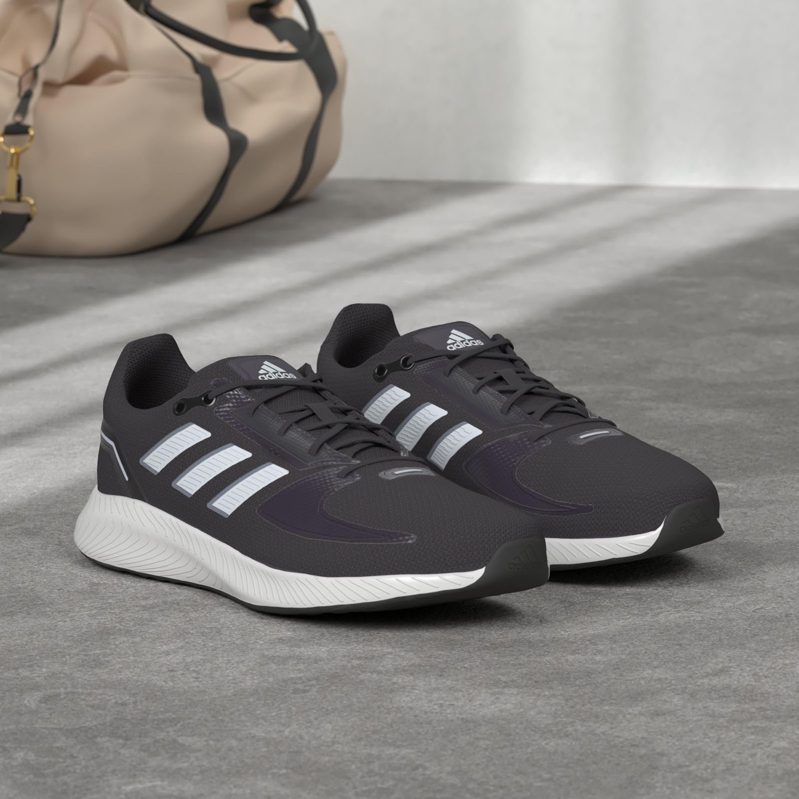 アディダス] ランニングシューズ コアランナー メンズ コアブラック