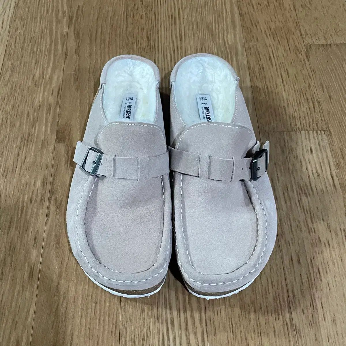 ビルケンシュトック スウェード バックル リー ファー 250