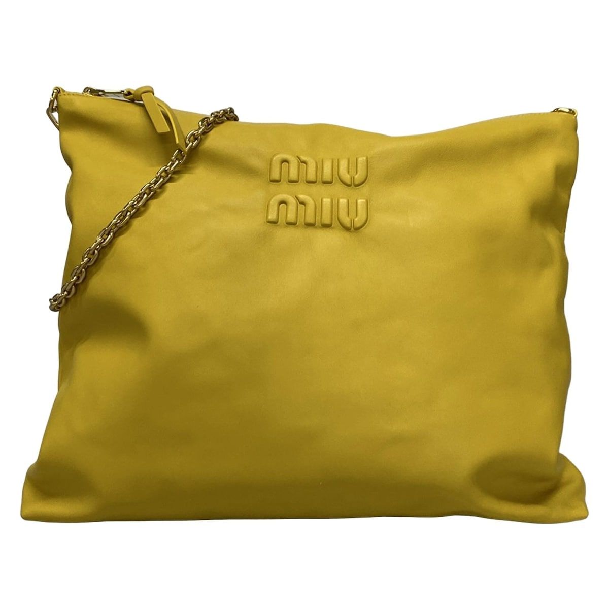 miumiu(ミュウミュウ) ショルダーバッグ美品 - 5BC114 イエロー