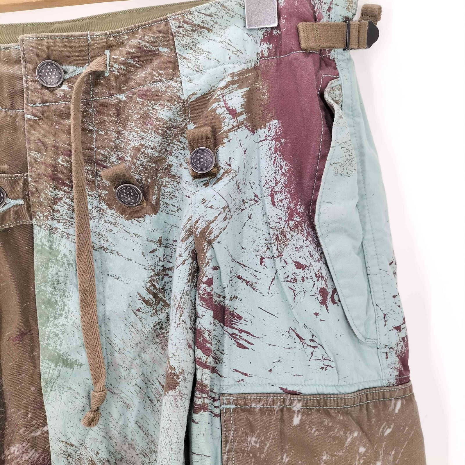 キャピタル KAPITAL Combed Burberry Brush-Camo Jumbo Cargo Pants