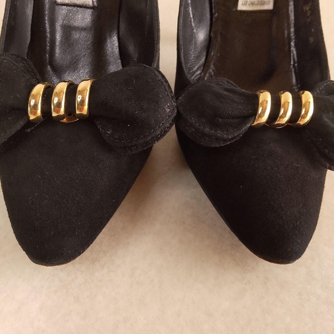 VALENTINO GARAVAN バレンチノガラバーニ パンプス 34 スエード リボン