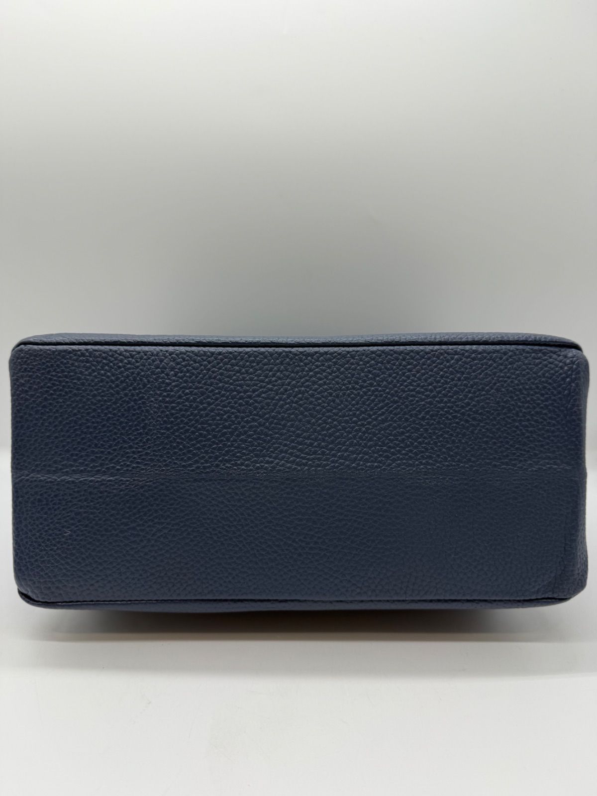 新進工房 大人革袋 ハンドバッグ ネイビー