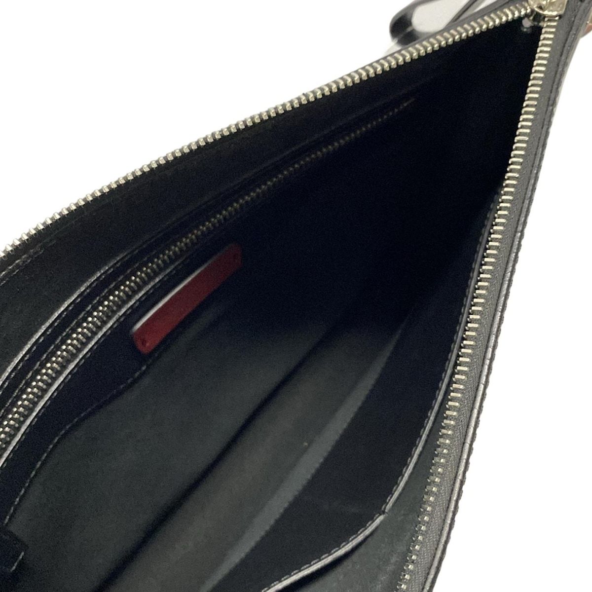  VALENTINOGARAVANI バレンチノガラバーニ クラッチバッグ 黒×白 赤タグ スタッズ レザー クラッチバッグ バッグ