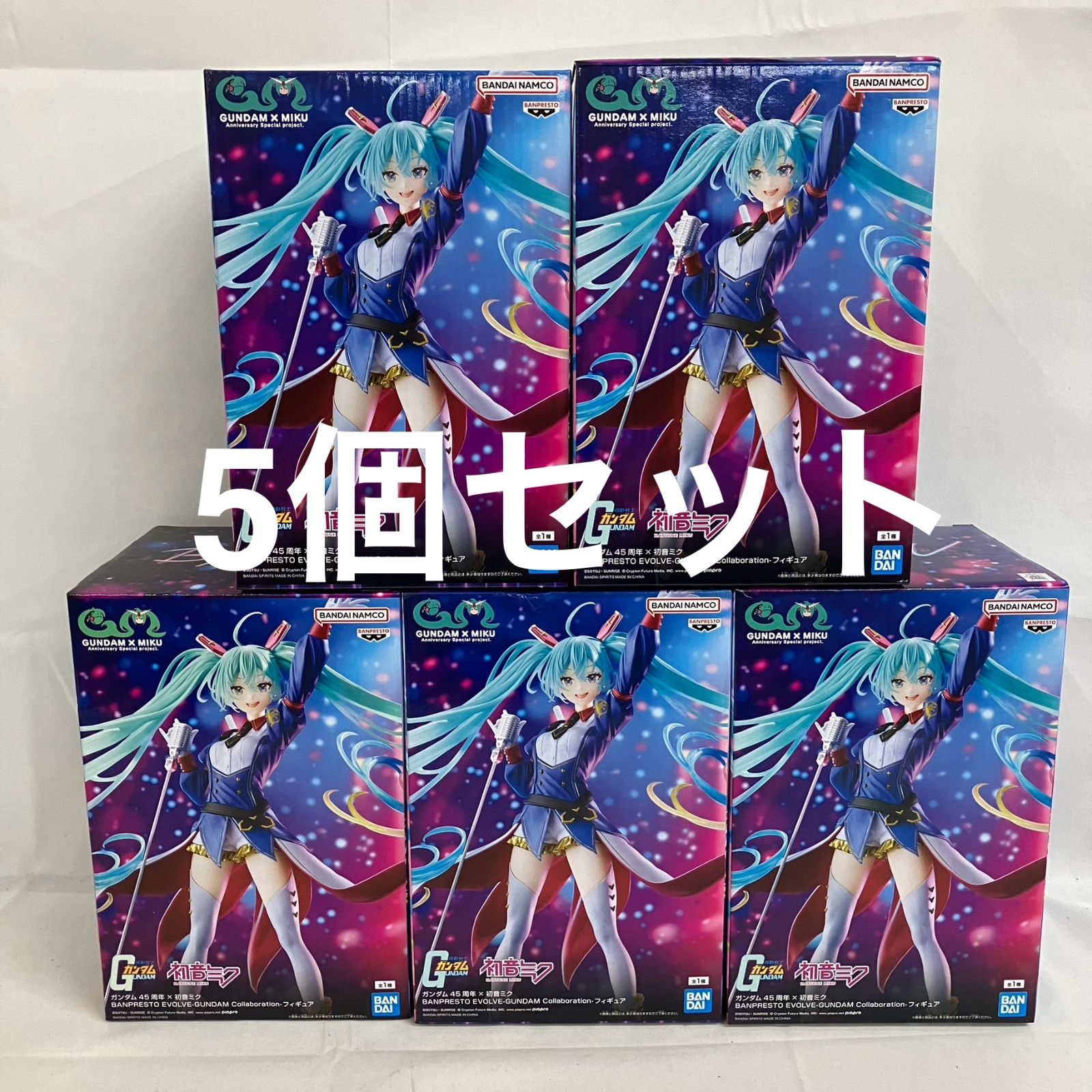 ガンダム45周年×初音ミク BPEV GUNDAM Collaboration フィギュア セット SFQ 474 c 107