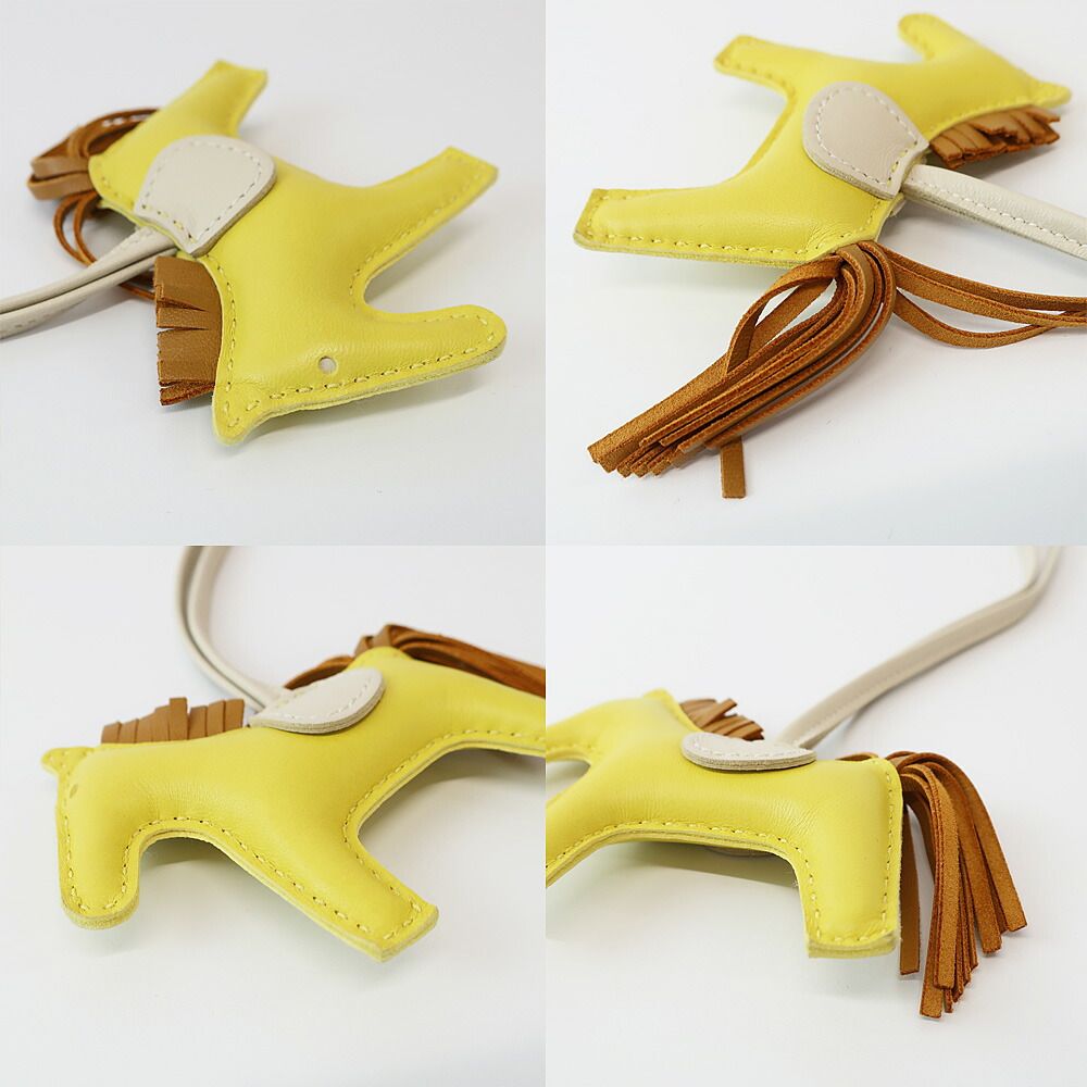 ❤未使用品❤ロデオPM ライムｘセサミｘクレ エルメス Y刻印 箱付き ロデオ チャーム PM ライム セサミ クレ イエロー[] rodeo charm PM