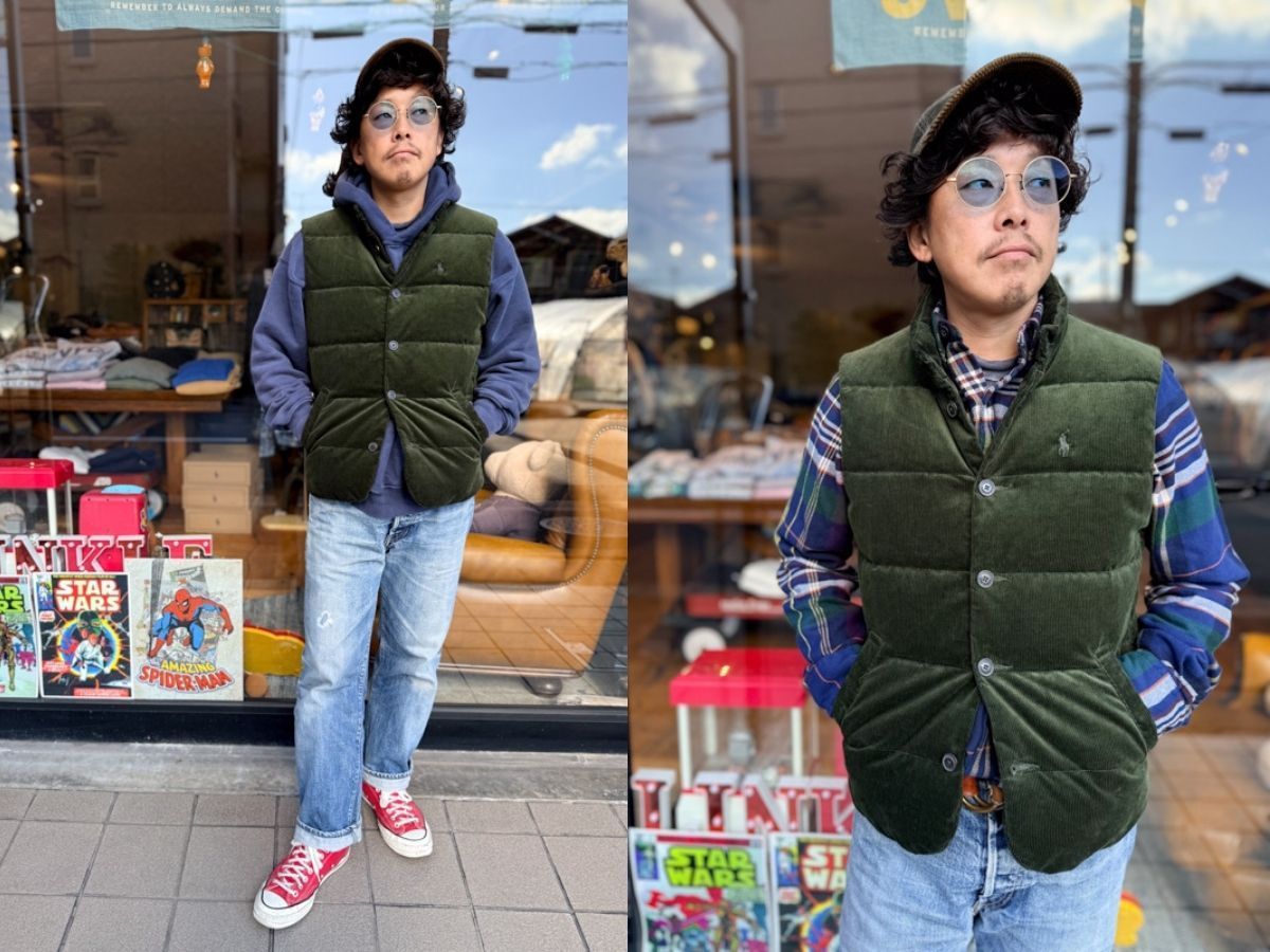 Polo Ralph Lauren(ラルフローレン)：コーデュロイ ダウン ベスト