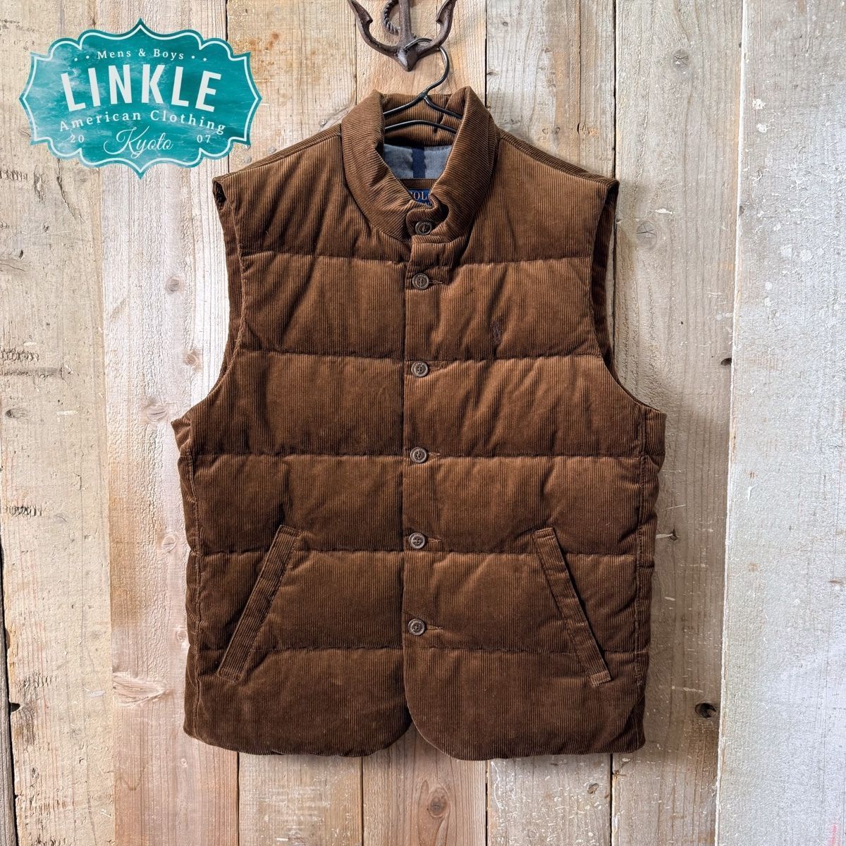 Polo Ralph Lauren(ラルフローレン)：コーデュロイ ダウン ベスト