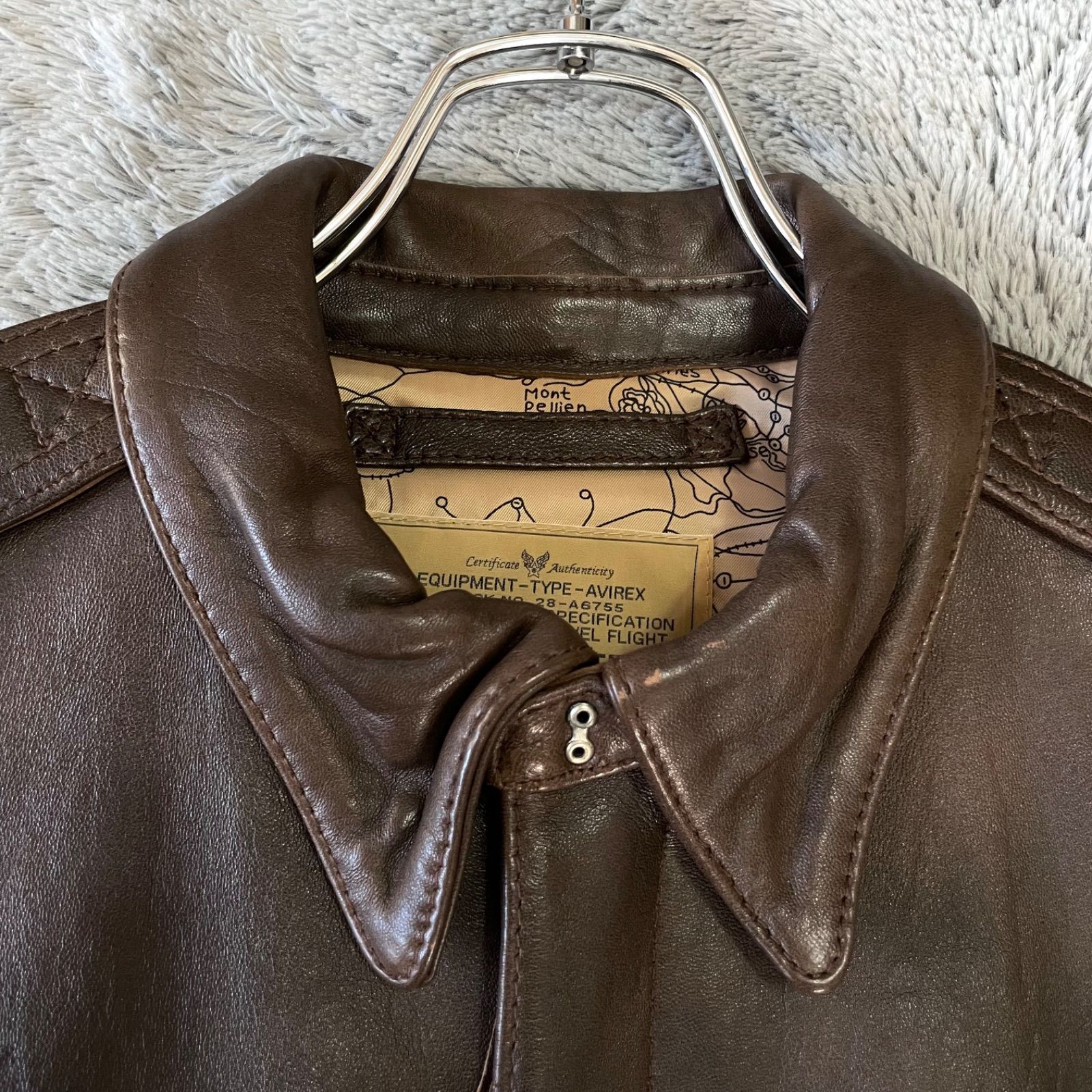 AVIREX アヴィレックス A-2 フライトジャケット ラムレザー ピンナップ