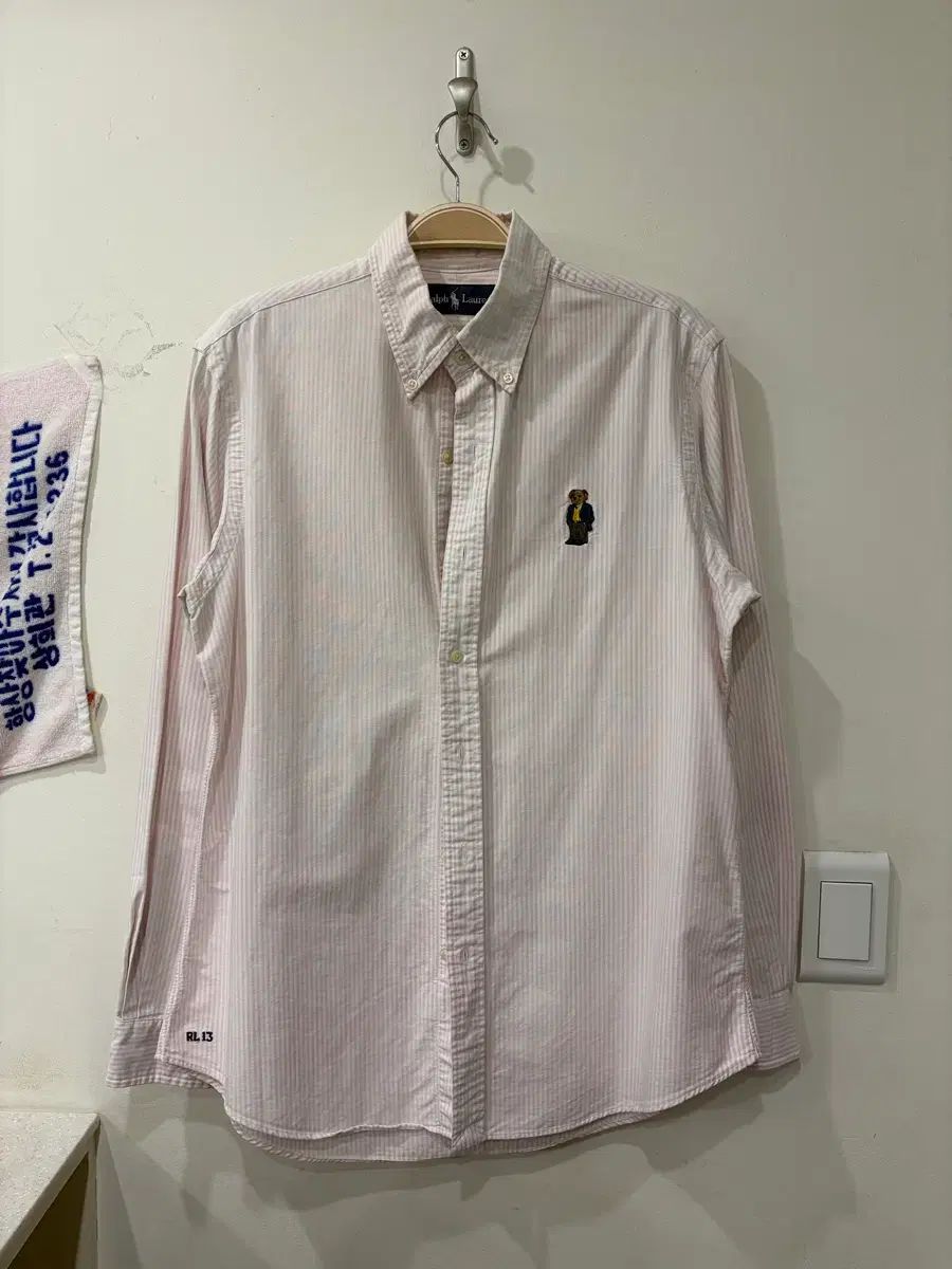 120 ポロ クマ ストライプ シャツ