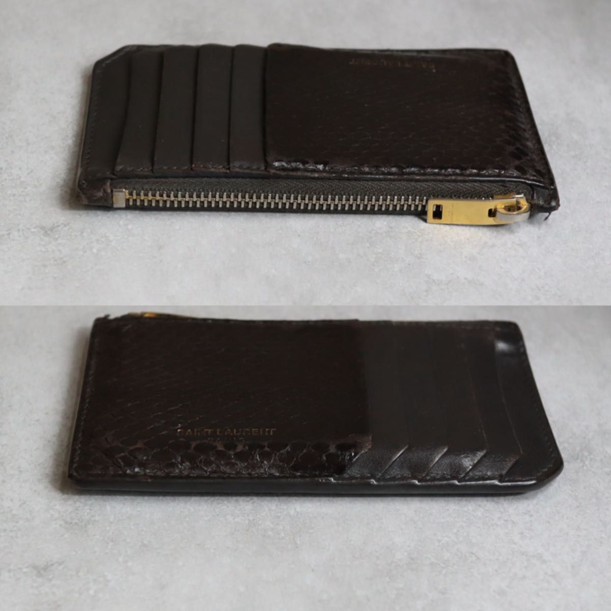 SAINT LAURENT サンローラン / パイソンコインカードホルダー