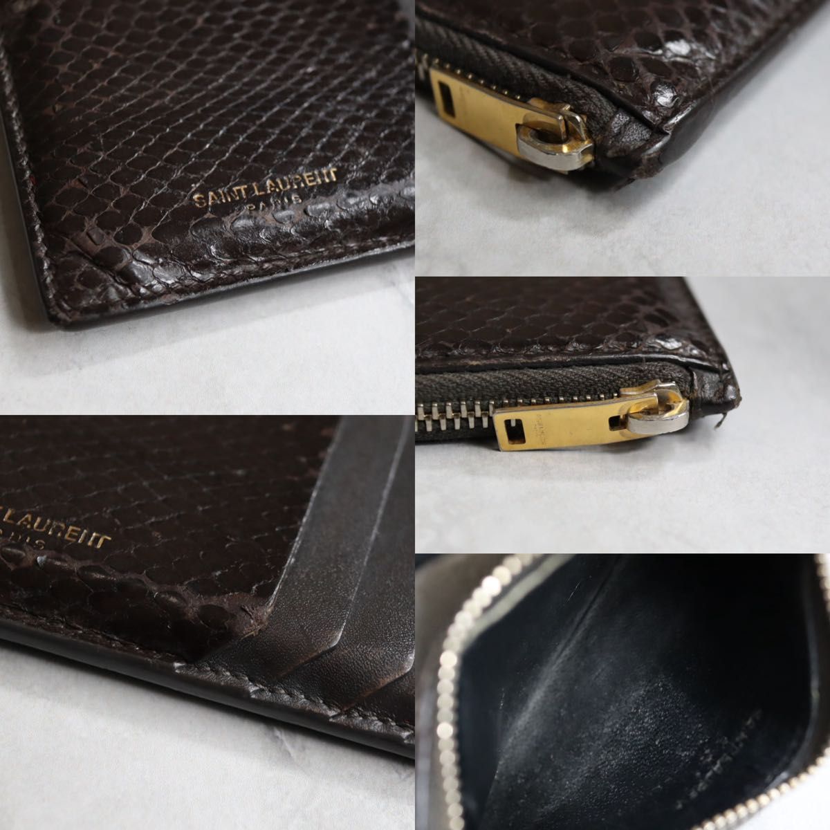 SAINT LAURENT サンローラン / パイソンコインカードホルダー