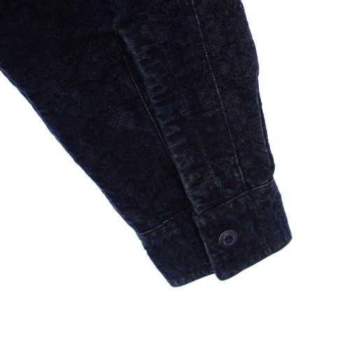 【美品】レア✨RRL ダブルアールエル インディゴ ジャガード オーバーシャツ ダブルアールエル RRL ラルフローレン インディゴジャガード ショール