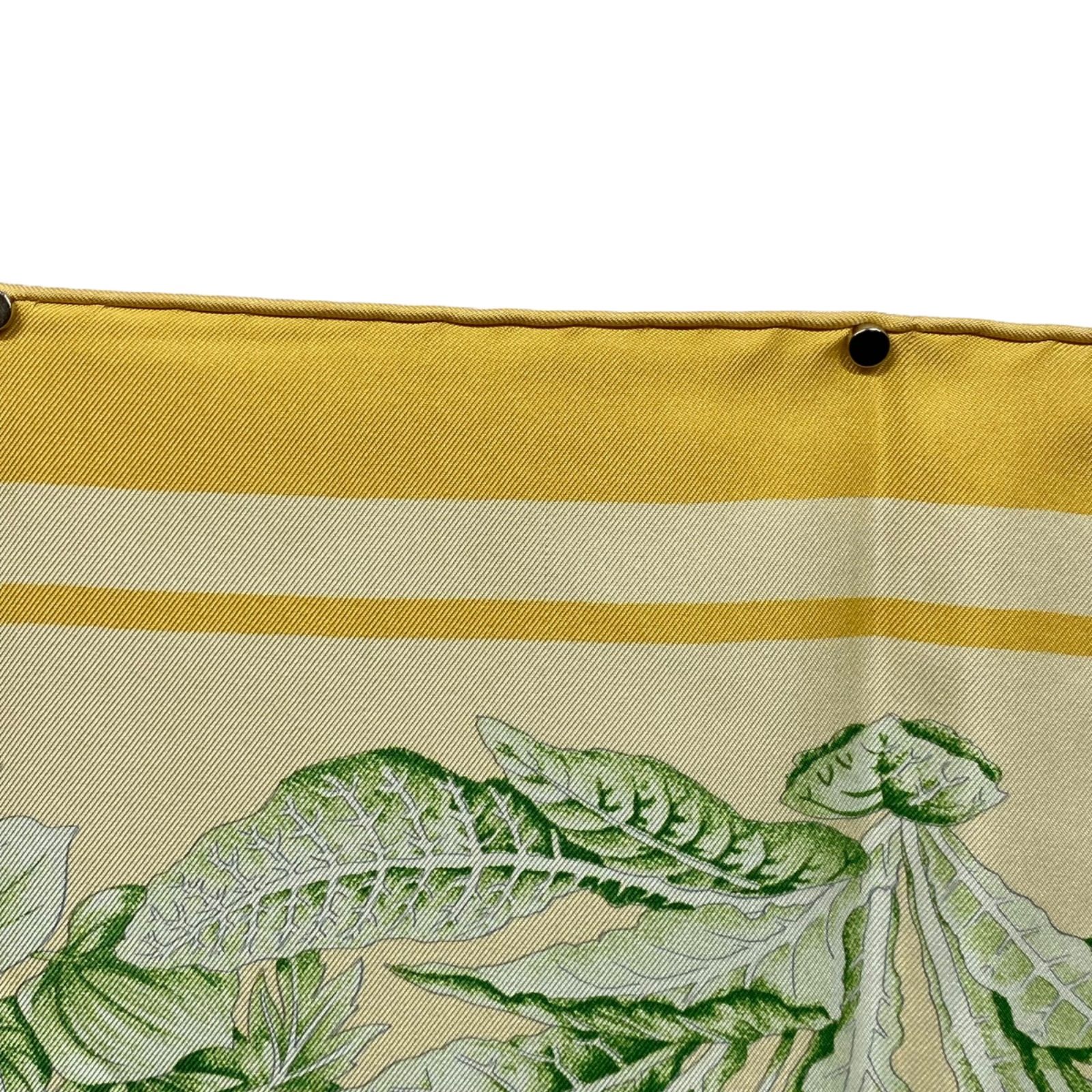 エルメス カレ90 LA PRAIRIE シルクスカーフ 草原 イエロー HERMES