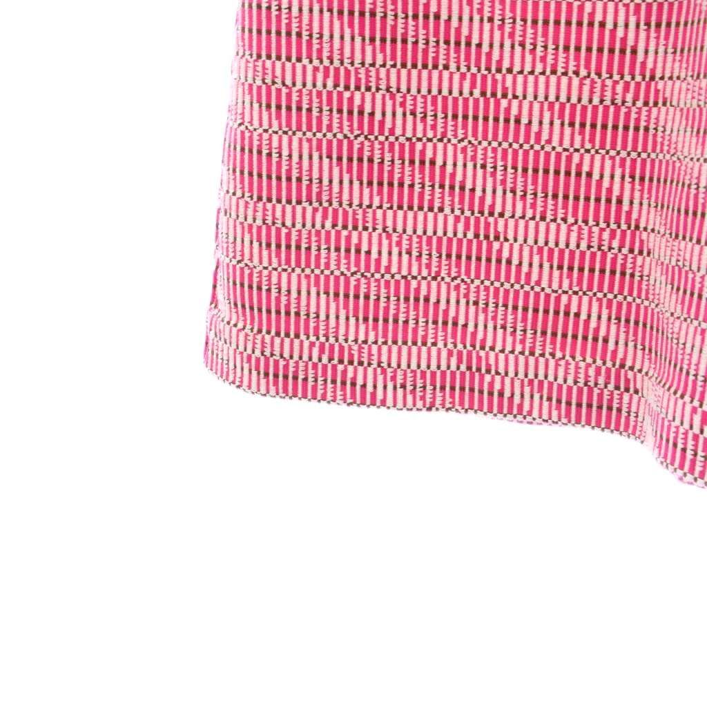 ドゥロワー Drawer 12Gピンクジャカードニットスカート フレア ピンク