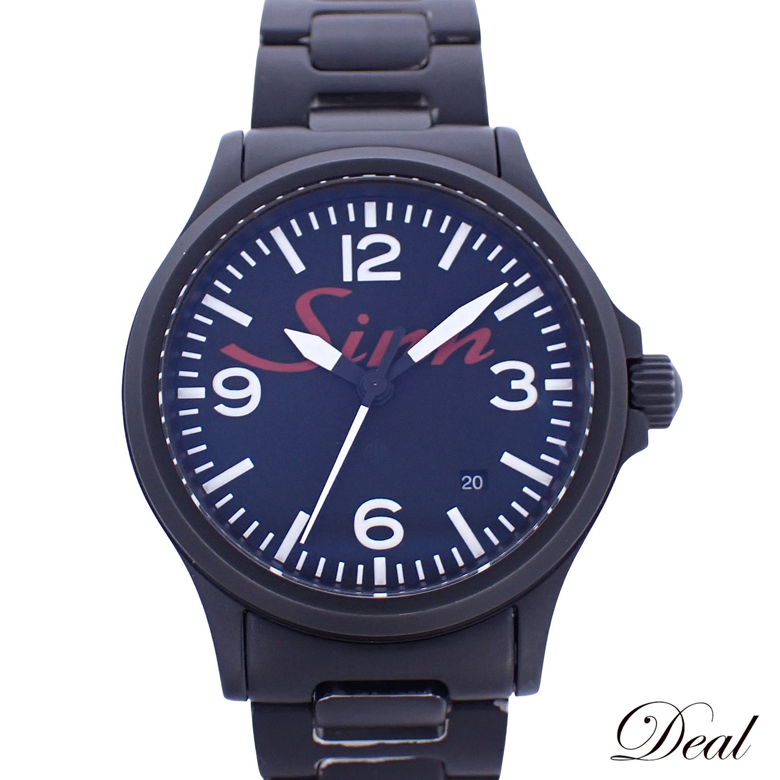 丸井 ジン ビックロゴ オールブラック 656 S M メンズ腕時計