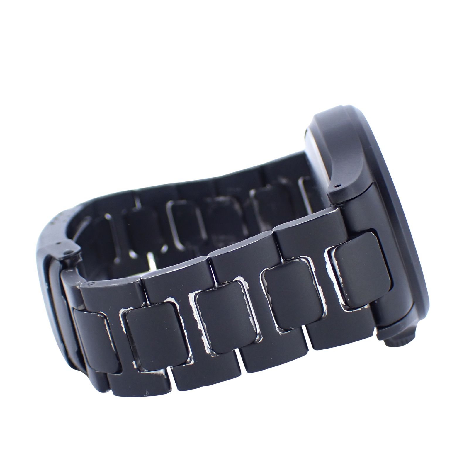  丸井 ジン ビックロゴ オールブラック 656 S M メンズ腕時計 その他 時計