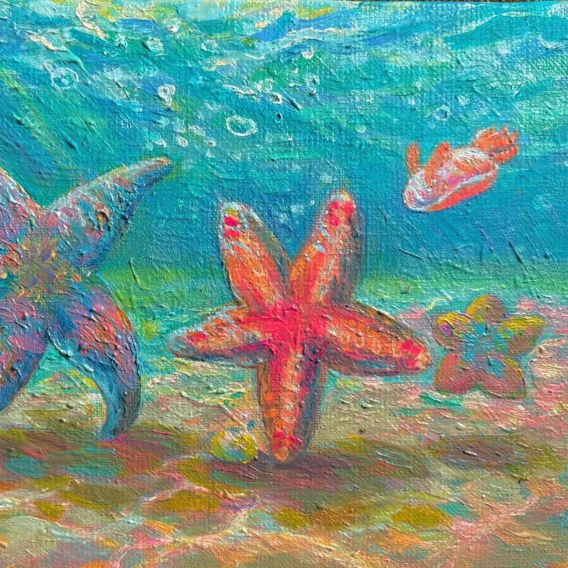 family 油彩 キャンバス SM 原画