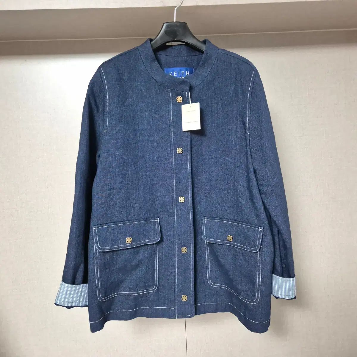 55 キース KEITH デニムジャケット フラワーゴールドボタン
