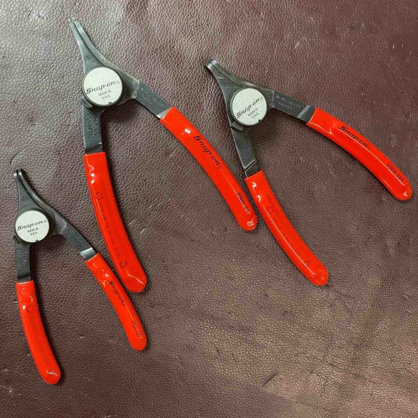 品 スナップオン Snap-on スナップリングプライヤー 計3本セット PRH 34 129 349