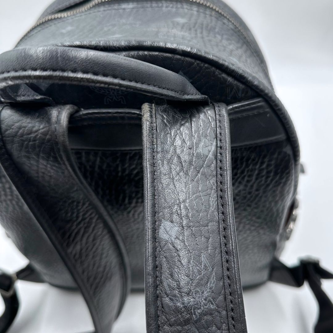  MCM スタッズ ヴィセトス柄 レザー リュック バックパック リュック バックパック バッグ