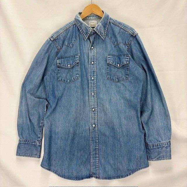 70年代 BIG MAC デニム ウェスタンシャツ 長袖 01 JC Penny FADE
