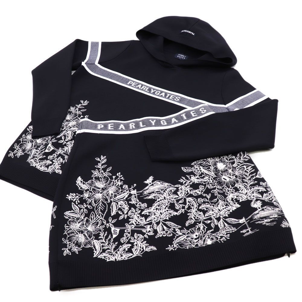 ☆美品 PEARLY GATES パーリーゲイツ ジャージーニット パーカー