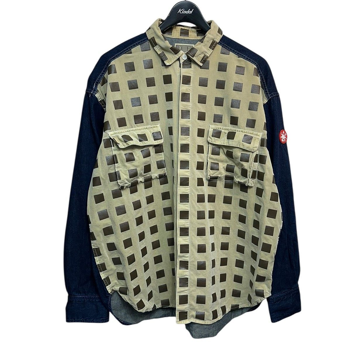 C E OVERDYE CORD DENIM BIG SHIRT オーバーダイコードデニムビッグシャツ