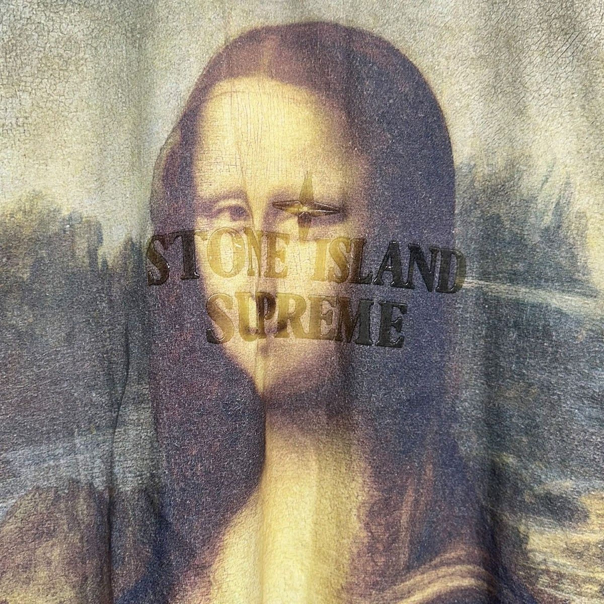 Supreme×STONE ISLAND 22SS S／S Top Monna Lisa ダブルネームモナリザ 