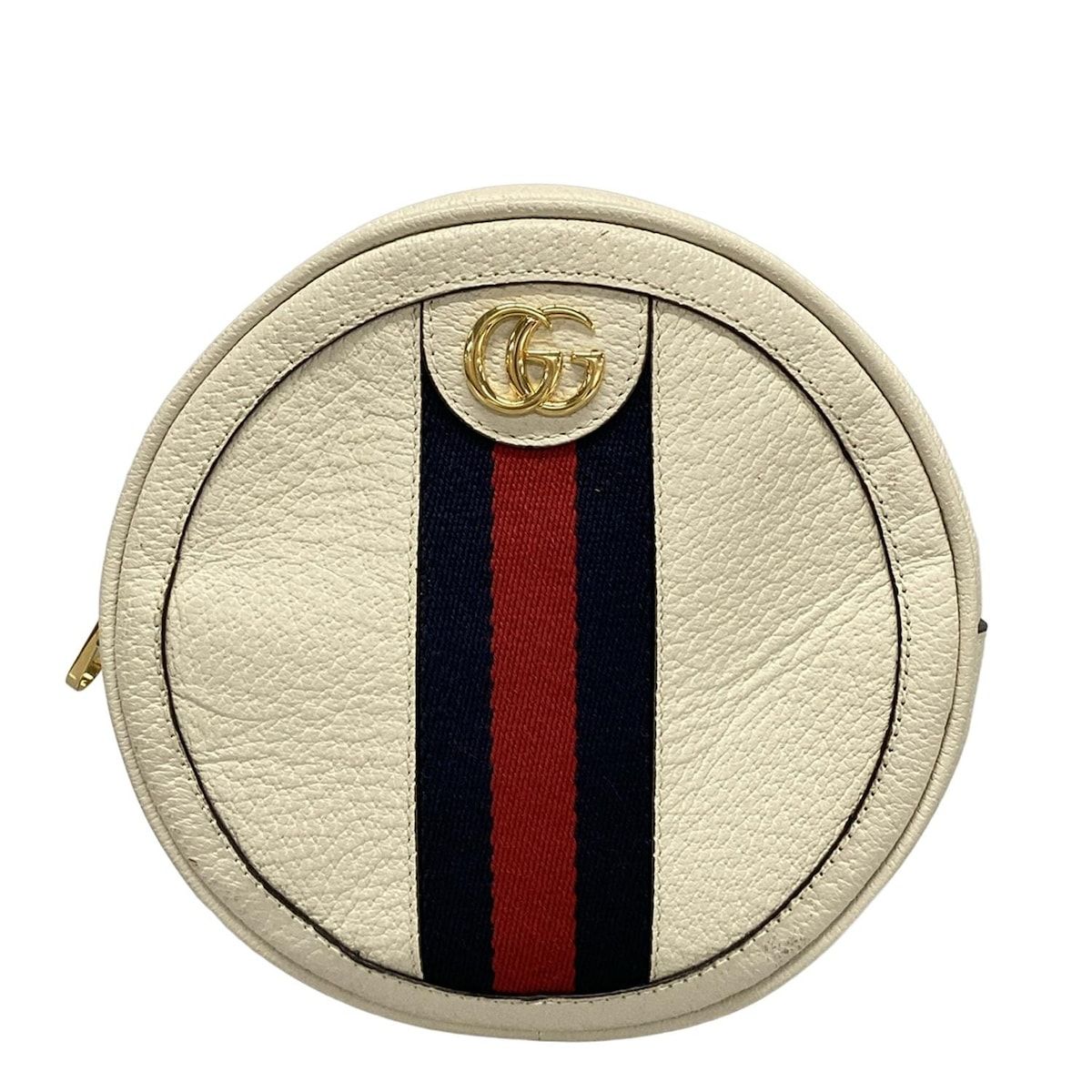 GUCCI グッチ リュックサック オフィディア GG ミニ バックパック 598661 白×ネイビー×レッド レザー