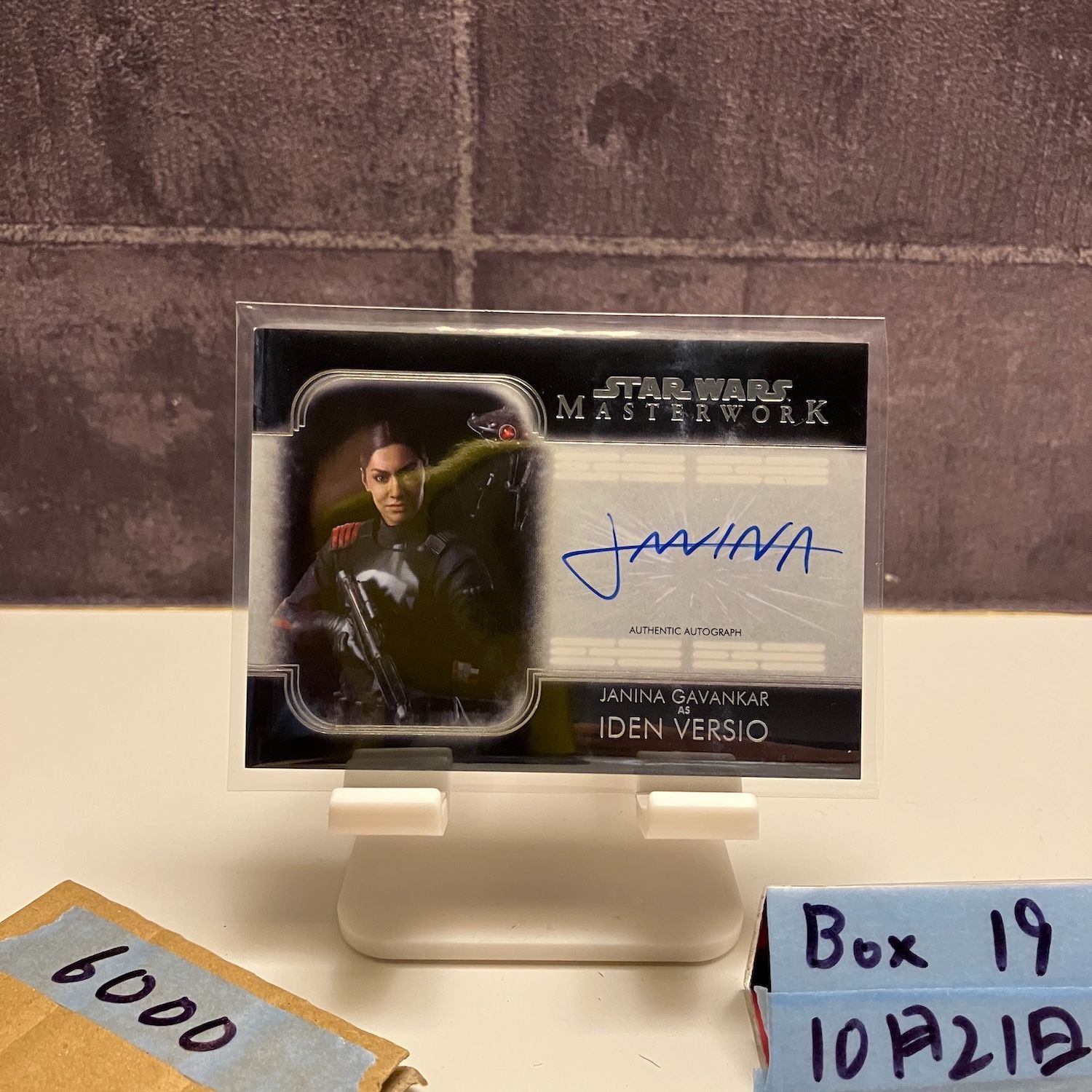 Topps Star Wars Masterwork Janina Gavankar as Iden Versio 直筆