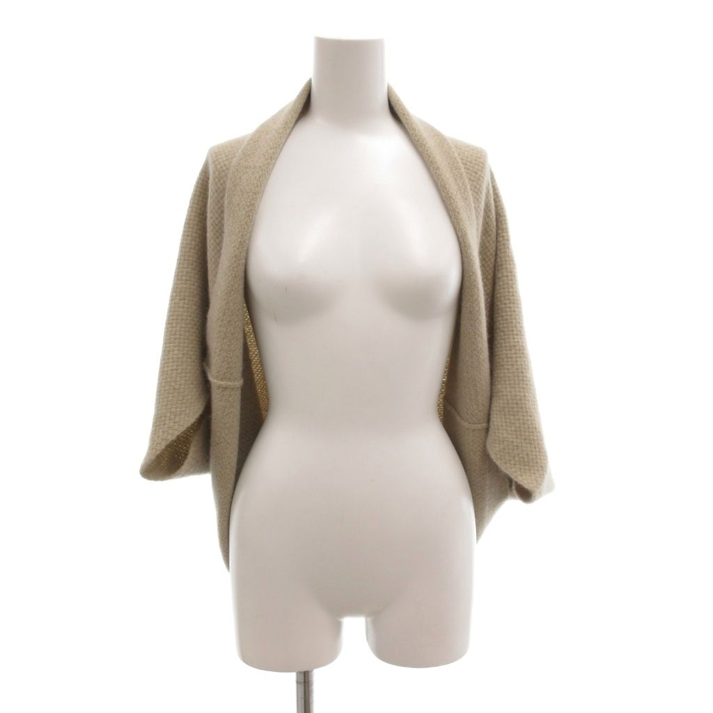 エヴァムエヴァ evam eva ボレロ カーディガン アンドラ混 5分袖