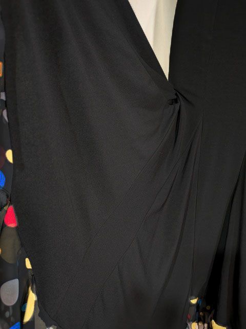  1点ものカラフルな水玉使いがキュート すそ1段フリルファルダ スカート フラメンコ