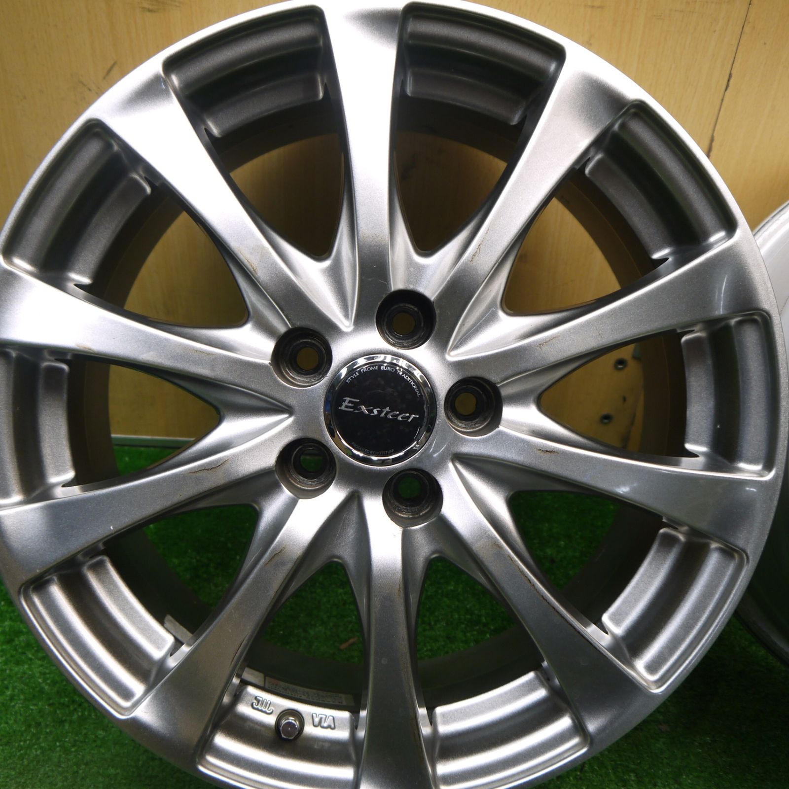 4本価格 プリウス ウィッシュ カローラ 等 Exsteer 16インチ エクスター ホットスタッフ 16 6 5 J PCD 100 H ホ