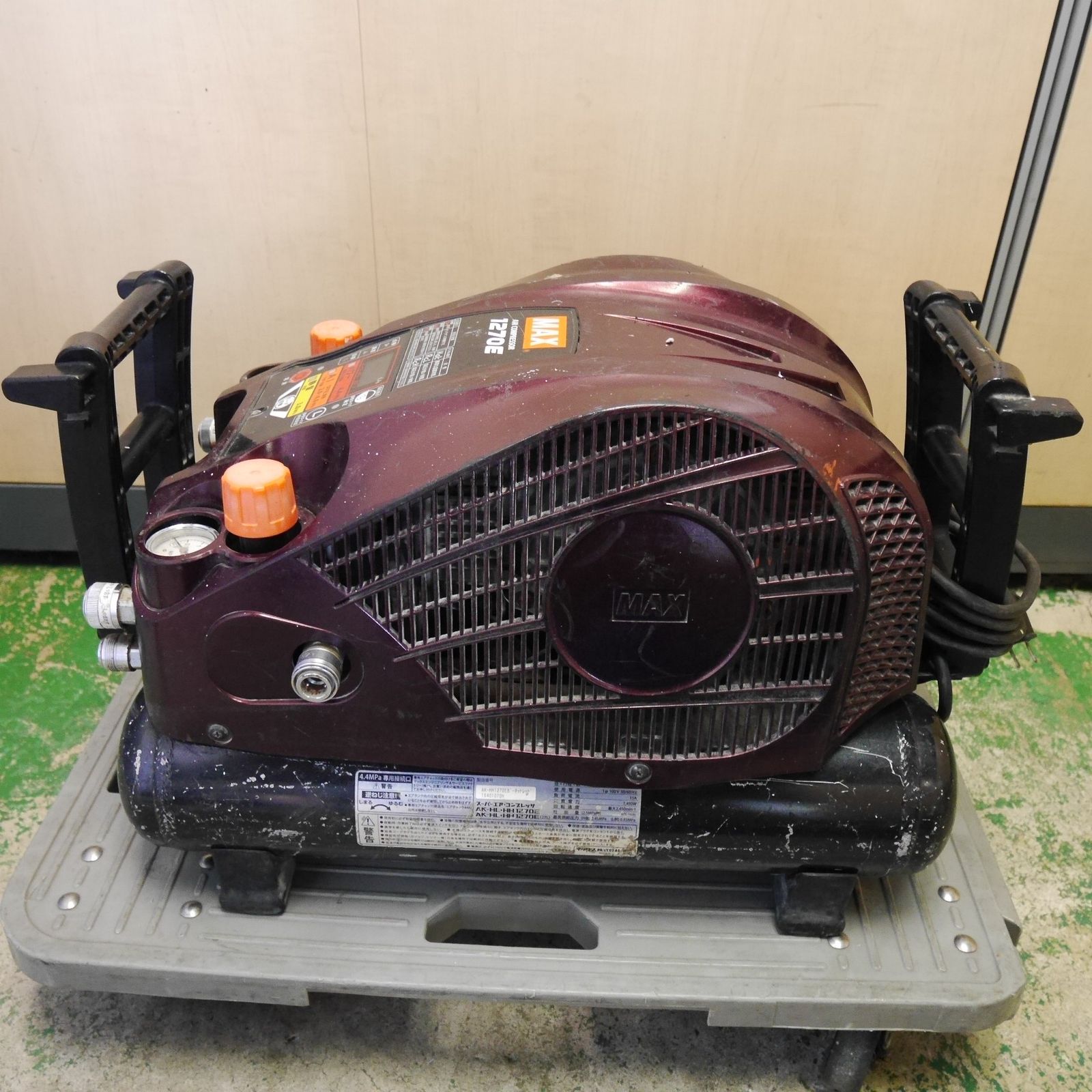  MAX マックス スーパー エア コンプレッサー AK-HH 1270 E ガーネットレッド エアー ツール 工具 コンプレッサー エアーツール