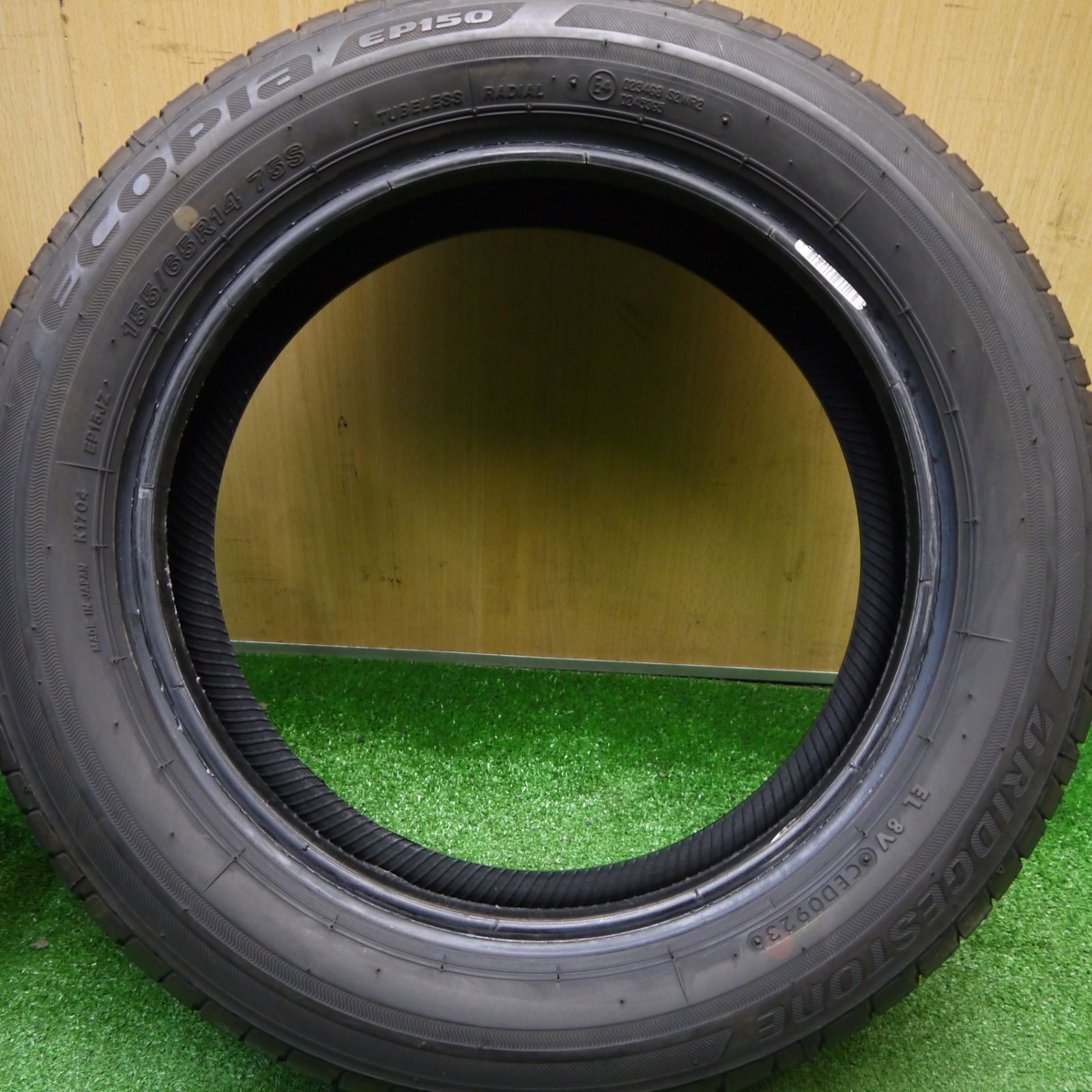 バリ溝！23年！9分☆155/65R14 ブリヂストン エコピア EP150 タイヤ 14