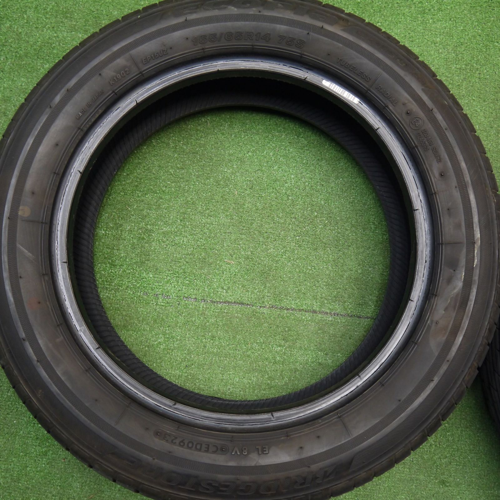  バリ溝 23年 9分 155 65 R 14 ブリヂストン エコピア EP 150 タイヤ 14インチ 軽サイズ N WGN ワゴンR ラパン スペーシア タント 等 ノタ 14インチ サマータイヤ ノーマルタイヤ