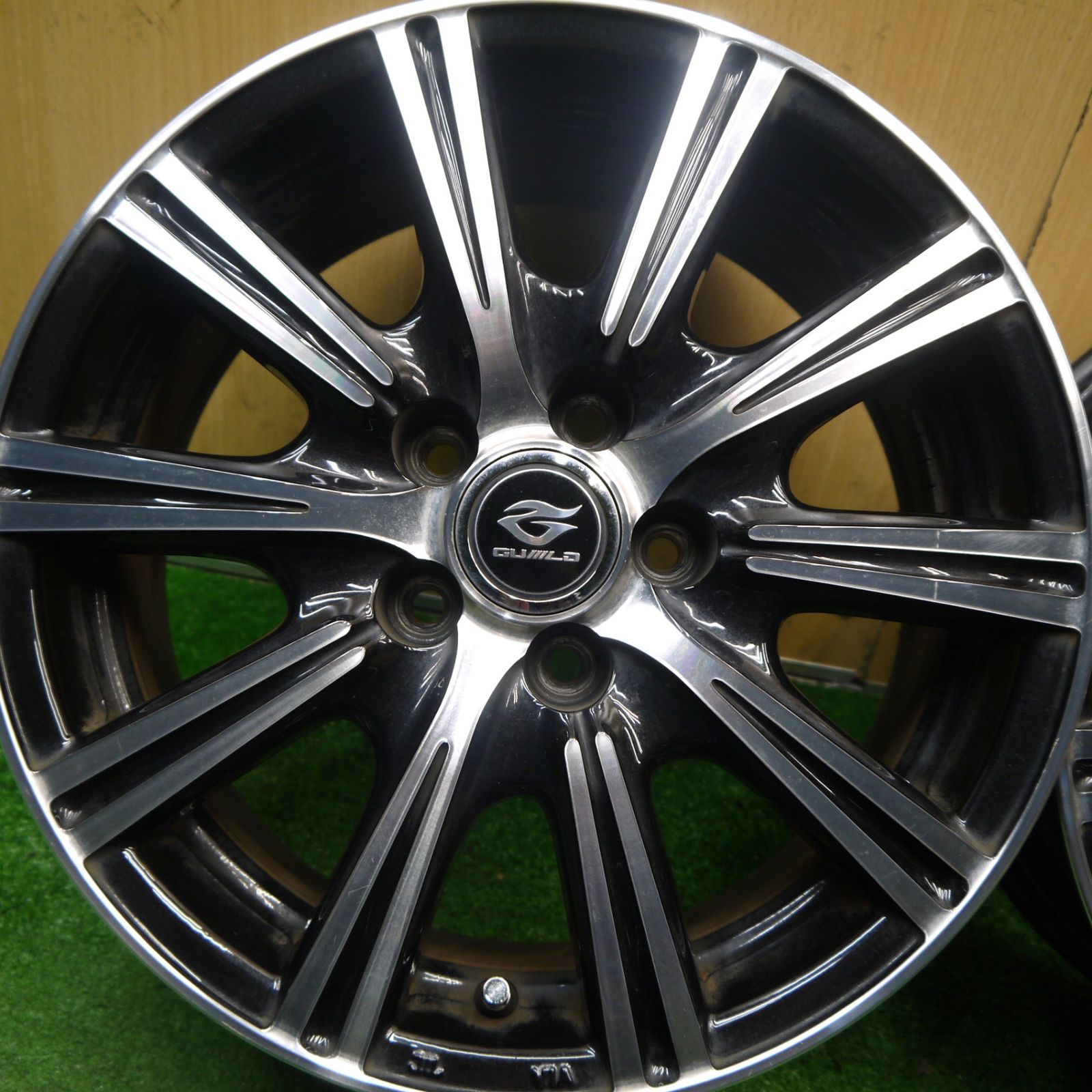 4本価格 プリウス シエンタ 等 Guild XS weds 15インチ ギルド ウェッズ ホイール 15 6 J PCD 100 5 H ホ
