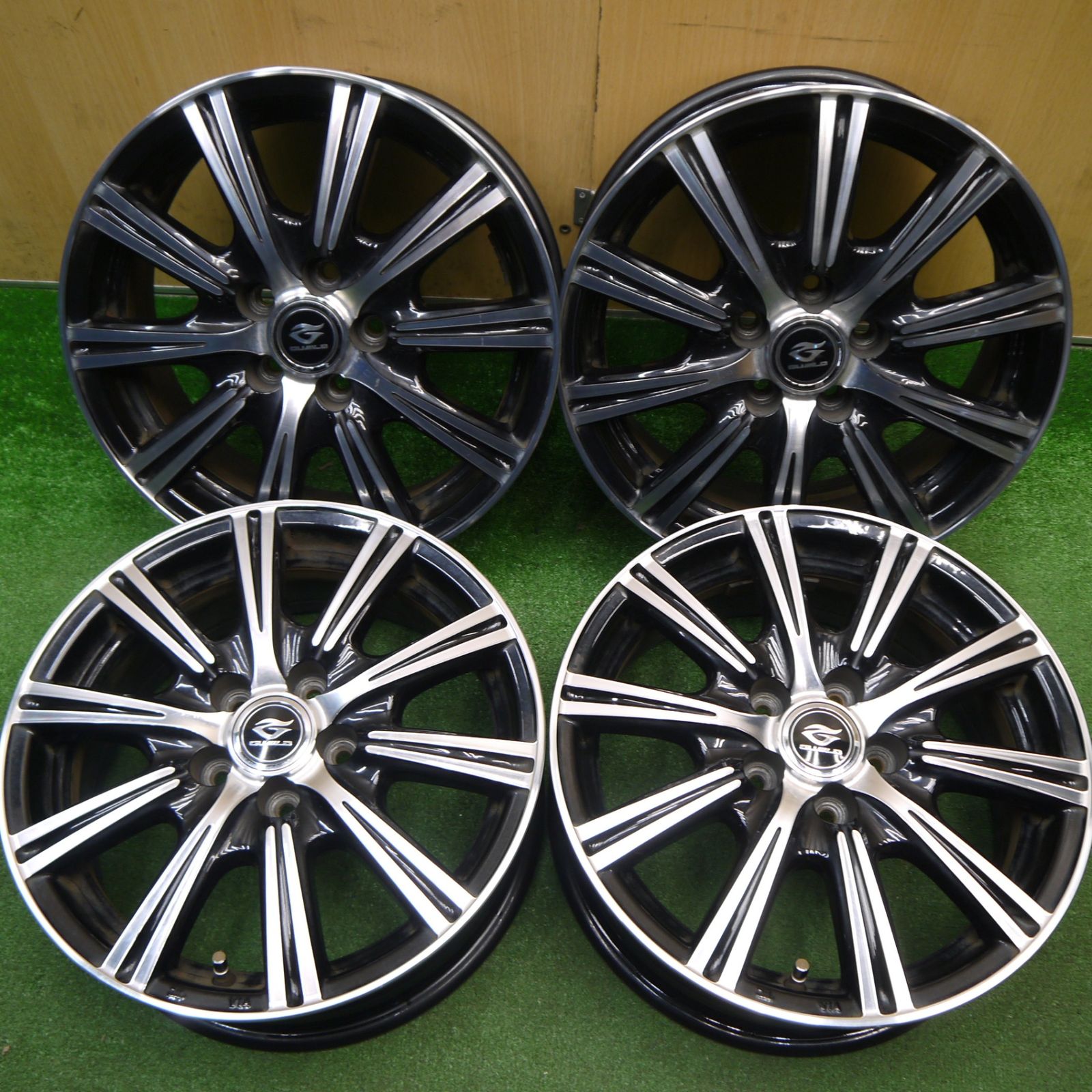 4本価格 プリウス シエンタ 等 Guild XS weds 15インチ ギルド ウェッズ ホイール 15 6 J PCD 100 5 H ホ