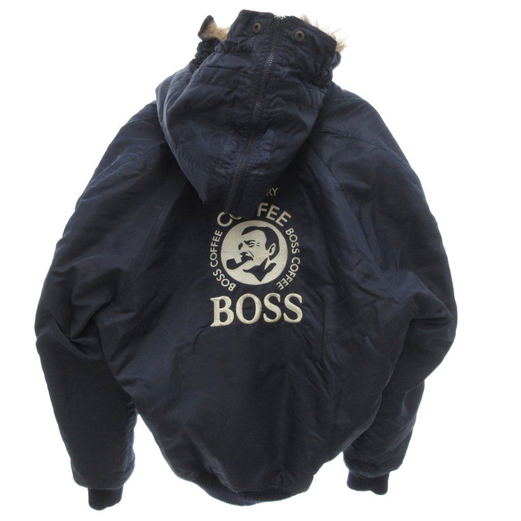サントリー BOSS N2B フライトジャケット ブルゾン ラクーンファー LL